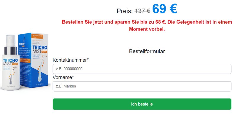 Poland - trichomist forte na przerzedzenie włosów